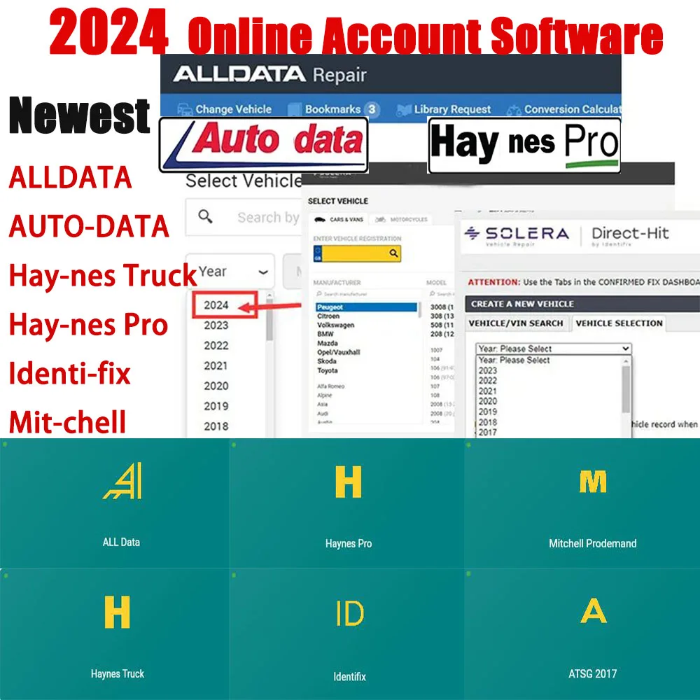 Фото Онлайн-учетная запись для Alldata Auto-data, новейшее программное обеспечение для ремонта автомобиля, для данных, все данные сено-nes PRO, поддержка входа в Мобильный/ПК, 2024 №1