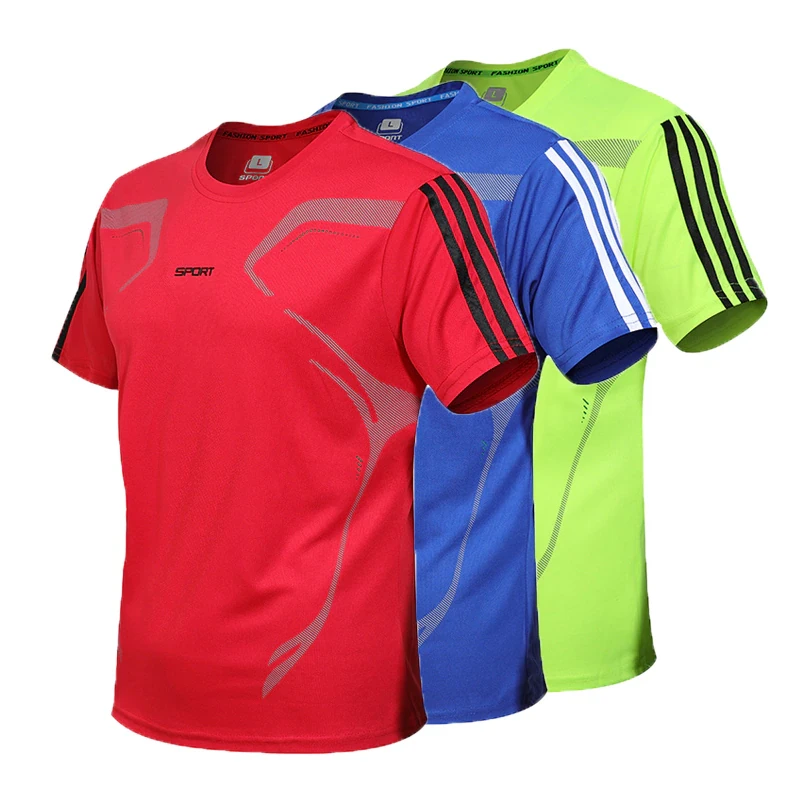 Men's Tshirt Short Sleeve Sports Tee Gym Fitness Jogging Track And