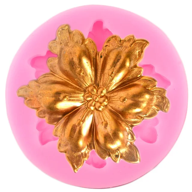 Rózsa Virág Szilikon Formák Megkönnyebbülés Torta Bordant Fondant Sütemény Díszítő Szerszámok Íj Cupcake Topper Sütés Csokoládé Cukorka Agyag Penész - Image 3