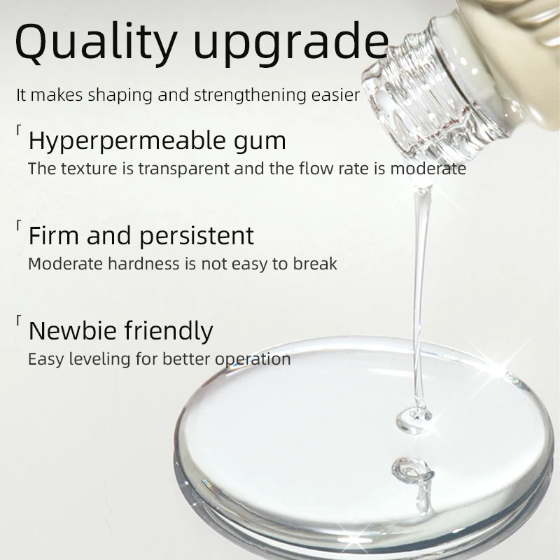 RS NAIL 10ml Reinforce Gel Nail Polish Self-leveling Construction Gel Semi Permanent Soak Off UV Varnish Base Reinforcement