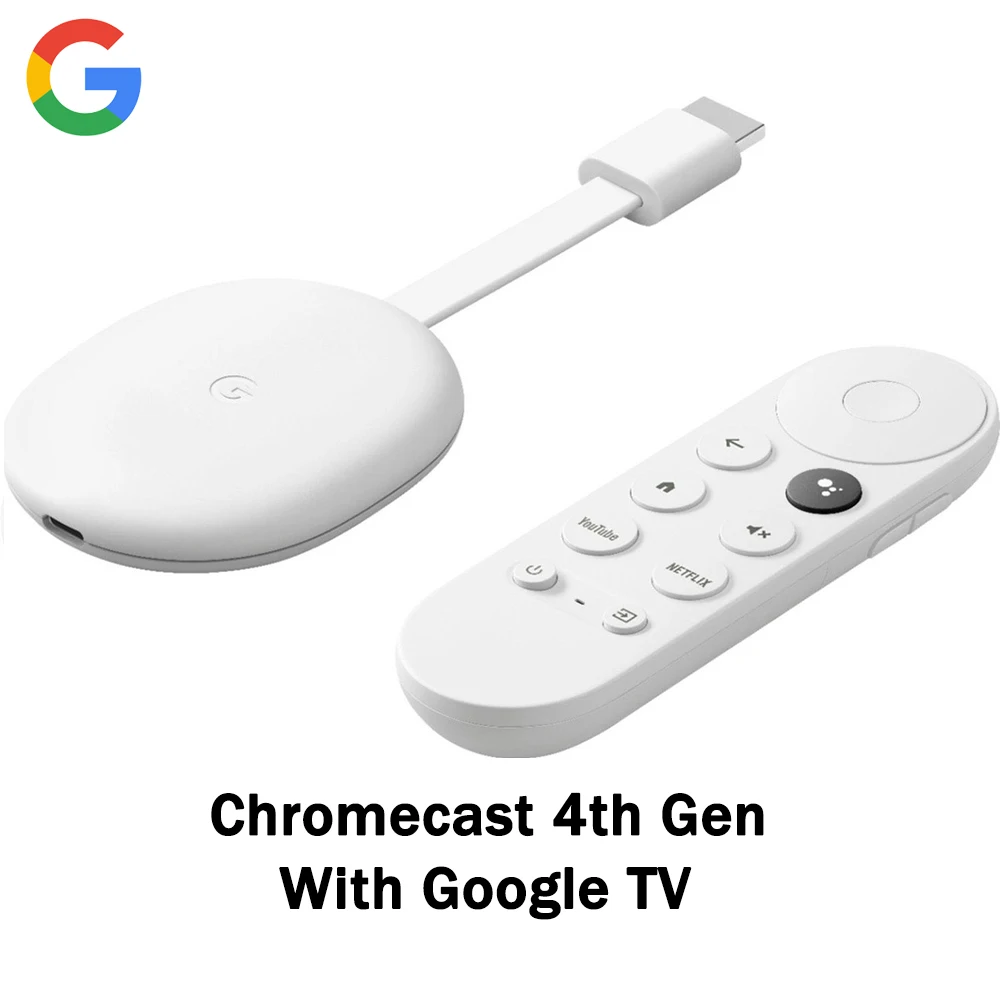 New Google Chromecast 4th With Google TV Ready Stock Android 10 HDR10 ...