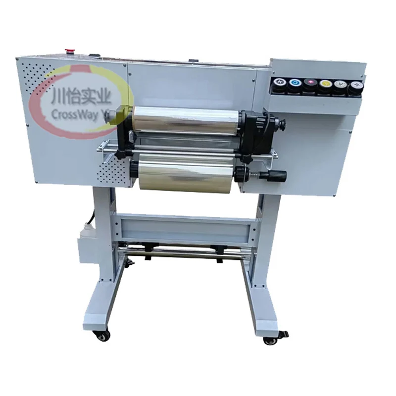 A3 크기 30CM 디지털 롤러 LED UV Dtf 프린터(바니시 및 흰색 포함)