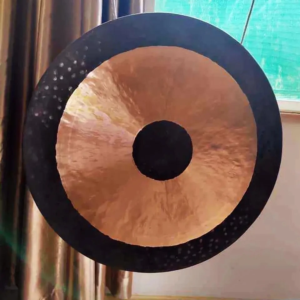 Arborea 14"-36" Bronze Chau Gong with free wood mallet and rope Handmade Sound Healing Gongs for Yoga and Meditation chinese gong instrument