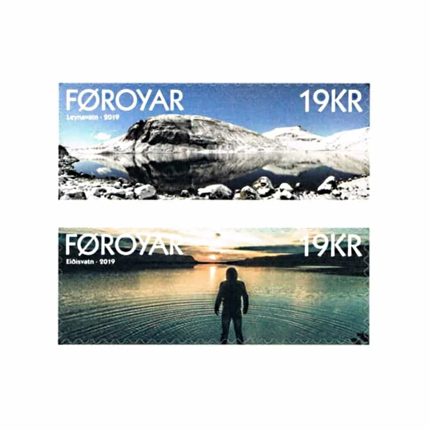 B0702 #2019 Isole Faroe. Laghi Delle Isole-Adesivi (Mnh) - Mi 948-949