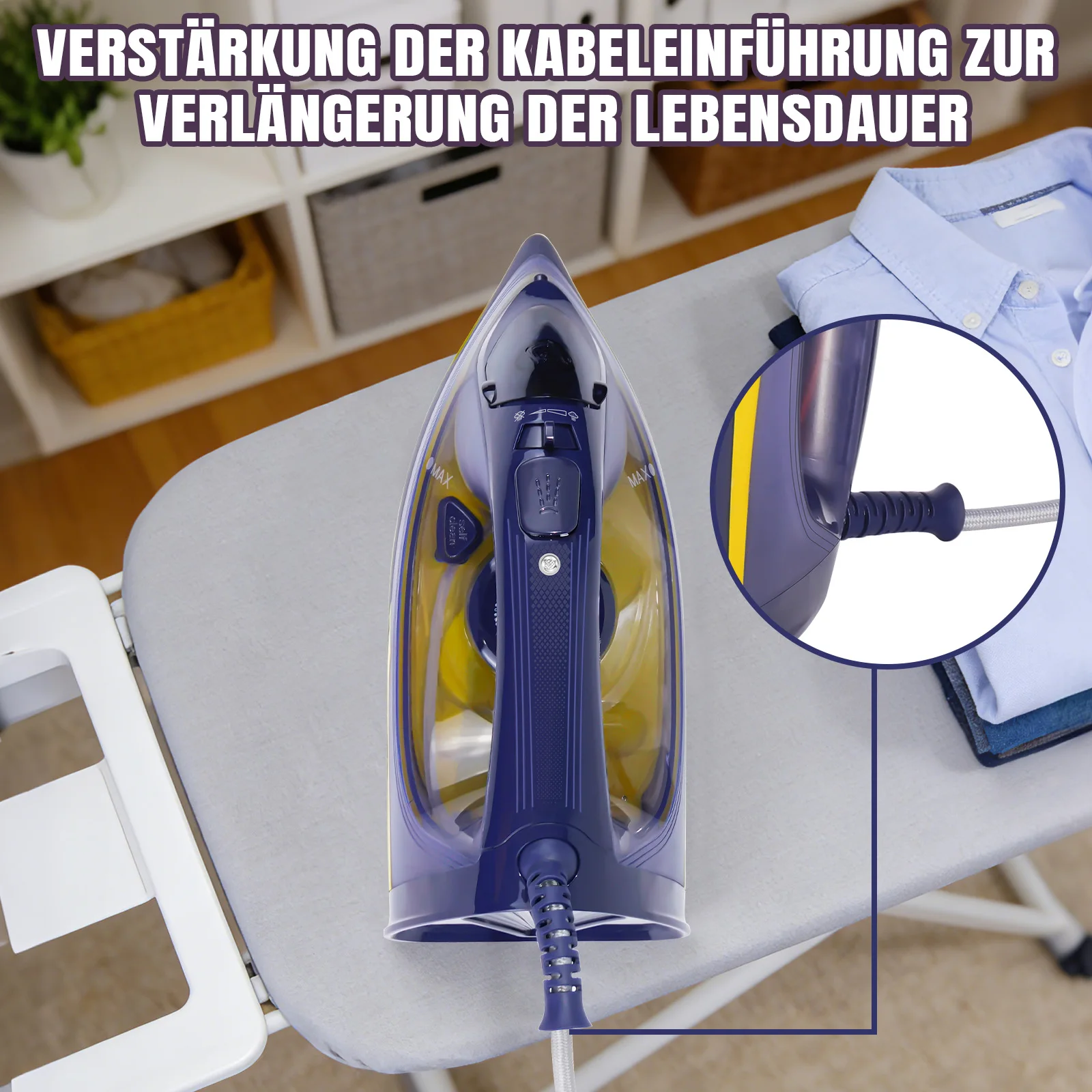 Elektro-Dampfbügeleisen 2400W mit 350 ml Wassertank kaufen