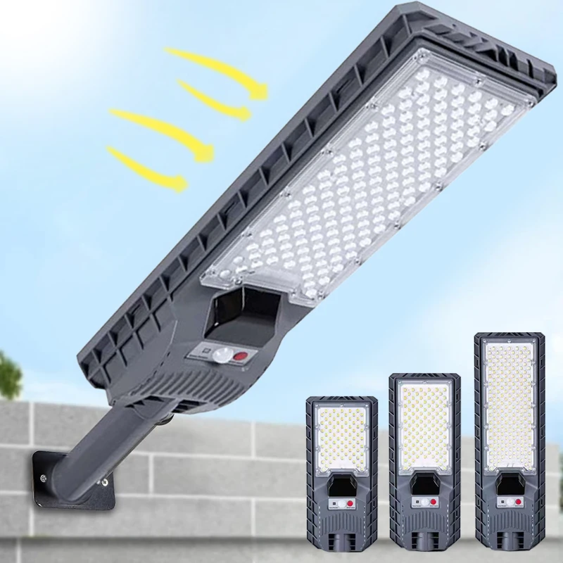 Upgraded Super Bright Solar Garden Light Outdoor Solar Lamp Motion Sensor High Powered Street Spotlights Outdoor Lighting 200w super bright outdoor solar spotlights 10000mah battery with aluminum solar panel waterproof solar street flood wall light