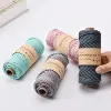 3.0MM x 50M Polyester Macrame Braid Cord for Bag making and Handmade works Thick Knitting cord 3
