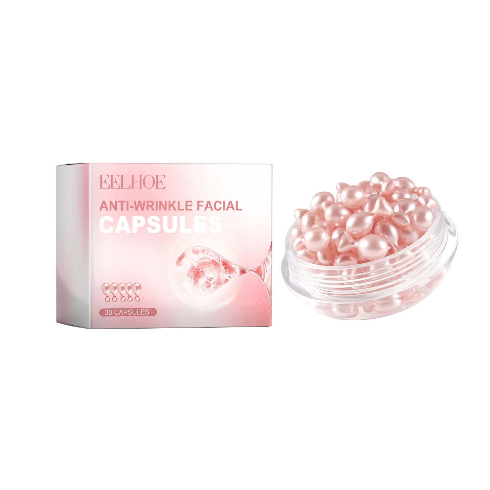 EELHOE Repair Face Serum Capsule Fade Fine Line Anti Wrinkle Essence Firming Face Serum Moisturize Face Rejuvenation Serum 30PCS 2