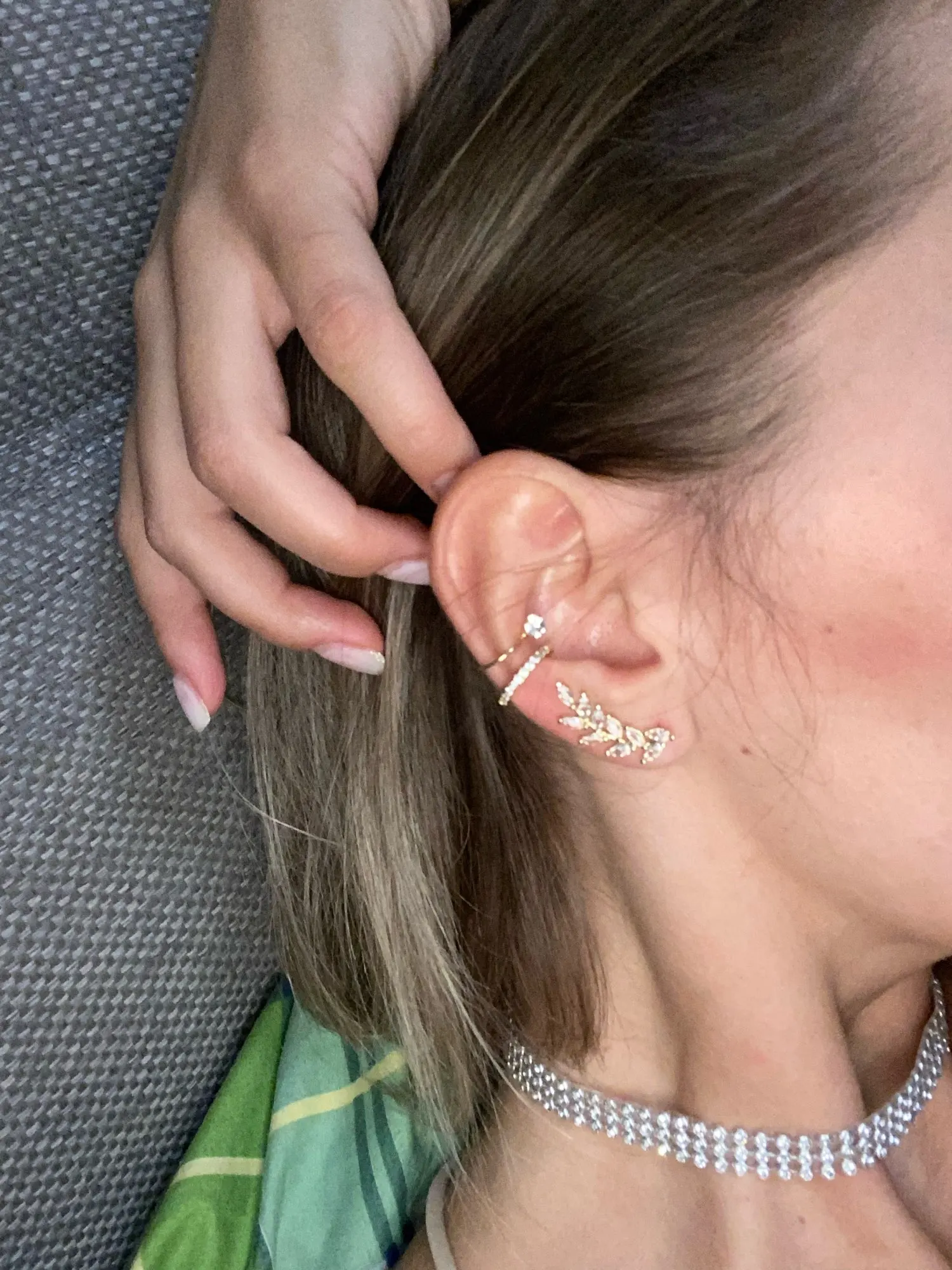 Bohemian NO Piercing Crystal Rhinestone Ear Cuff Wrap Stud Clip Jewelry photo review