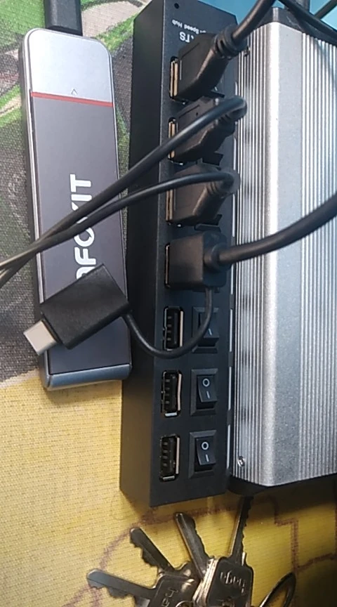 Extensão Hub Régua Usb 2.0 - 7 Portas Pc Hd Externo Pendrive photo review