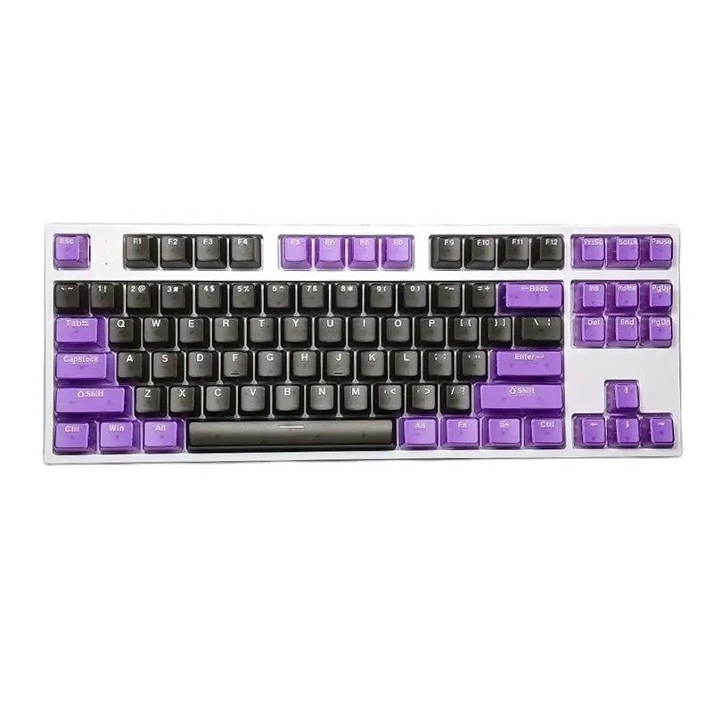 Keycaps Transparentes para Teclado Mecânico de Jogos Perfil Oem Faça Você Mesmo Abs Clear Keycap Jogo Retroiluminado Rgb 132 Chaves - Imagem 4