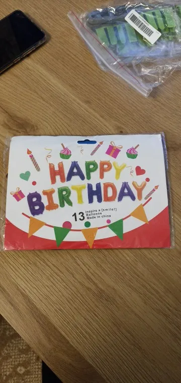 Blue Foil Birthday Balloon Set photo review