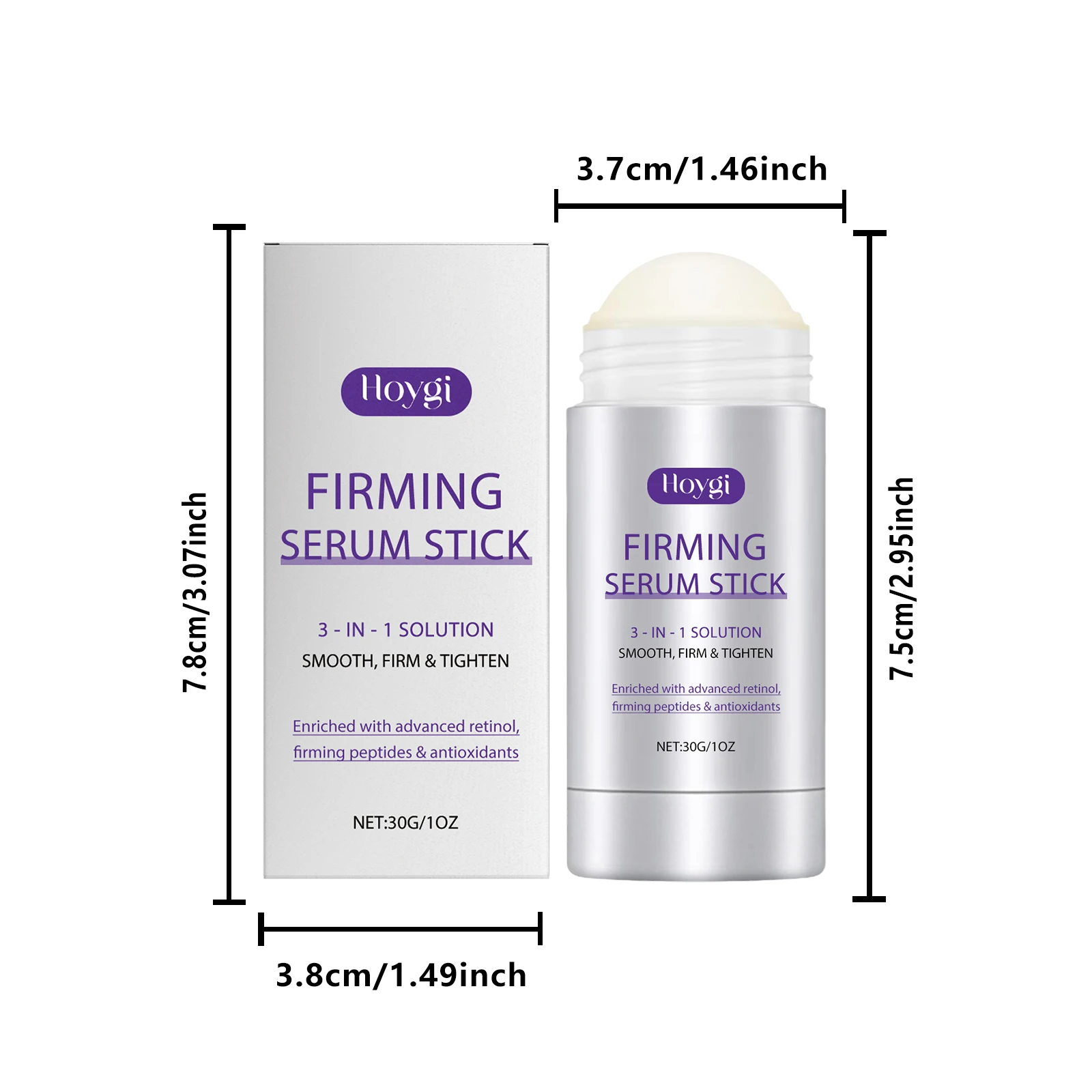 Hoygi Retinol Face Cream Stick Daily Moisturizing Enhance Skin Elasticity Improve Smoothness Nourishing Non-greasy Face Cream