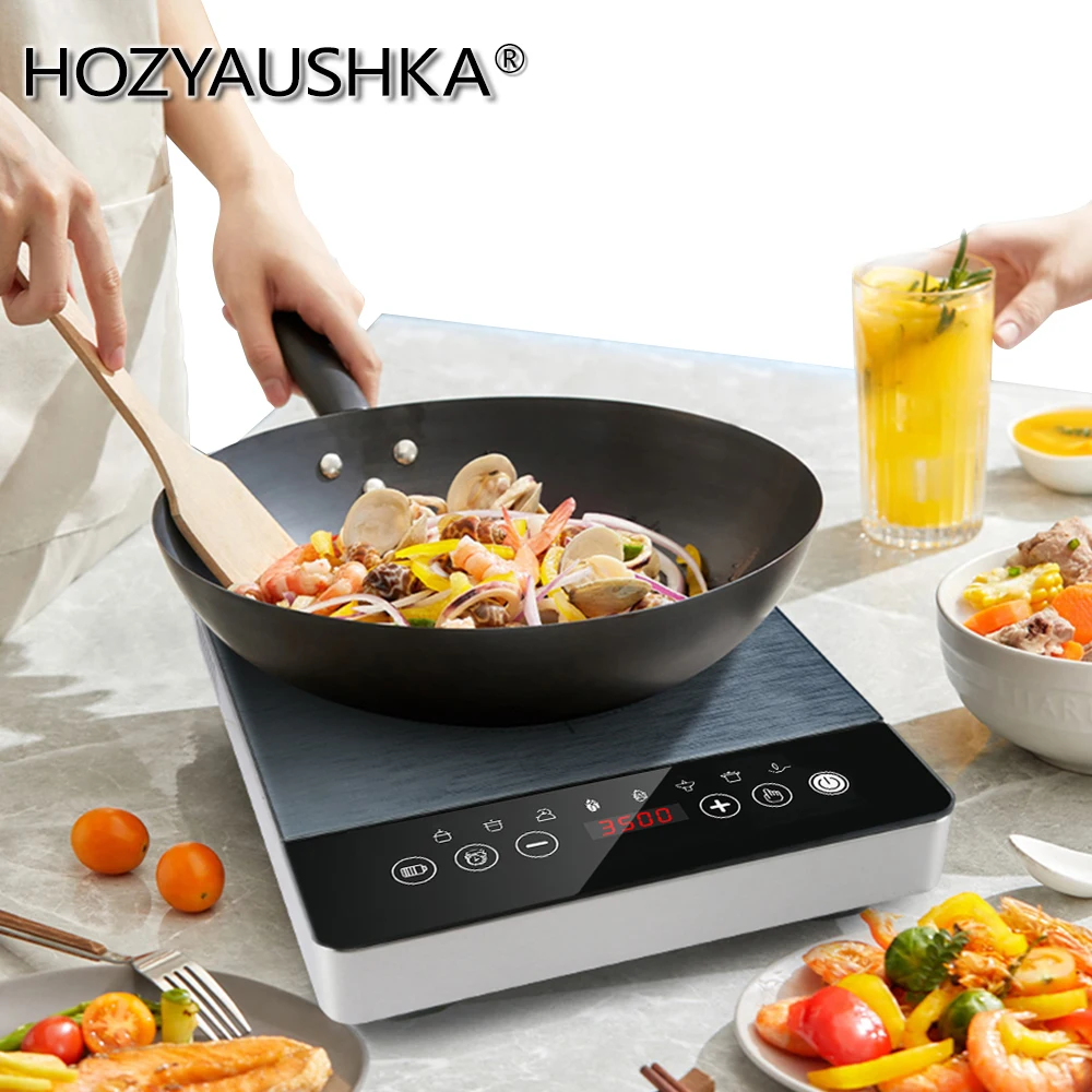 3500W / 3000W / 2500W 220V High Power Induction Cooker Stainless Steel Frame 8 Functions Double Layer Concentrated Coil Induction Cooker