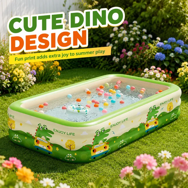 Piscine gonflable de grande taille pour adultes et familles, baignoire de bain, jouets aquatiques pour la plage, l'intérieur et l'extérieur, 1 pièce 1