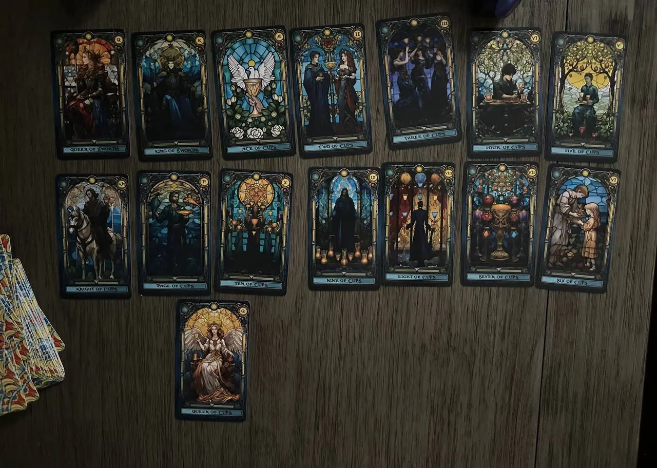 Stained Glass Tarot – 78 Card Fortune Telling Deck