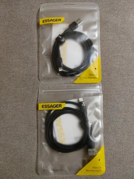 Essager Fast Charging For iPhone Usb Cable 11 12 13 Pro Max Mini Xs Xr X SE 8 7 6 Plus 6s 5 5s 2.4A Wire For iPhone Charger Cord photo review