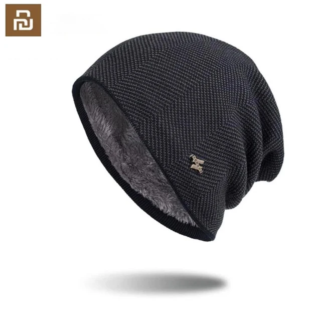 Winter Warm Hat Knitted Casual Beanies Sullies Plus Velvet Thicken Hats For Women Men 1
