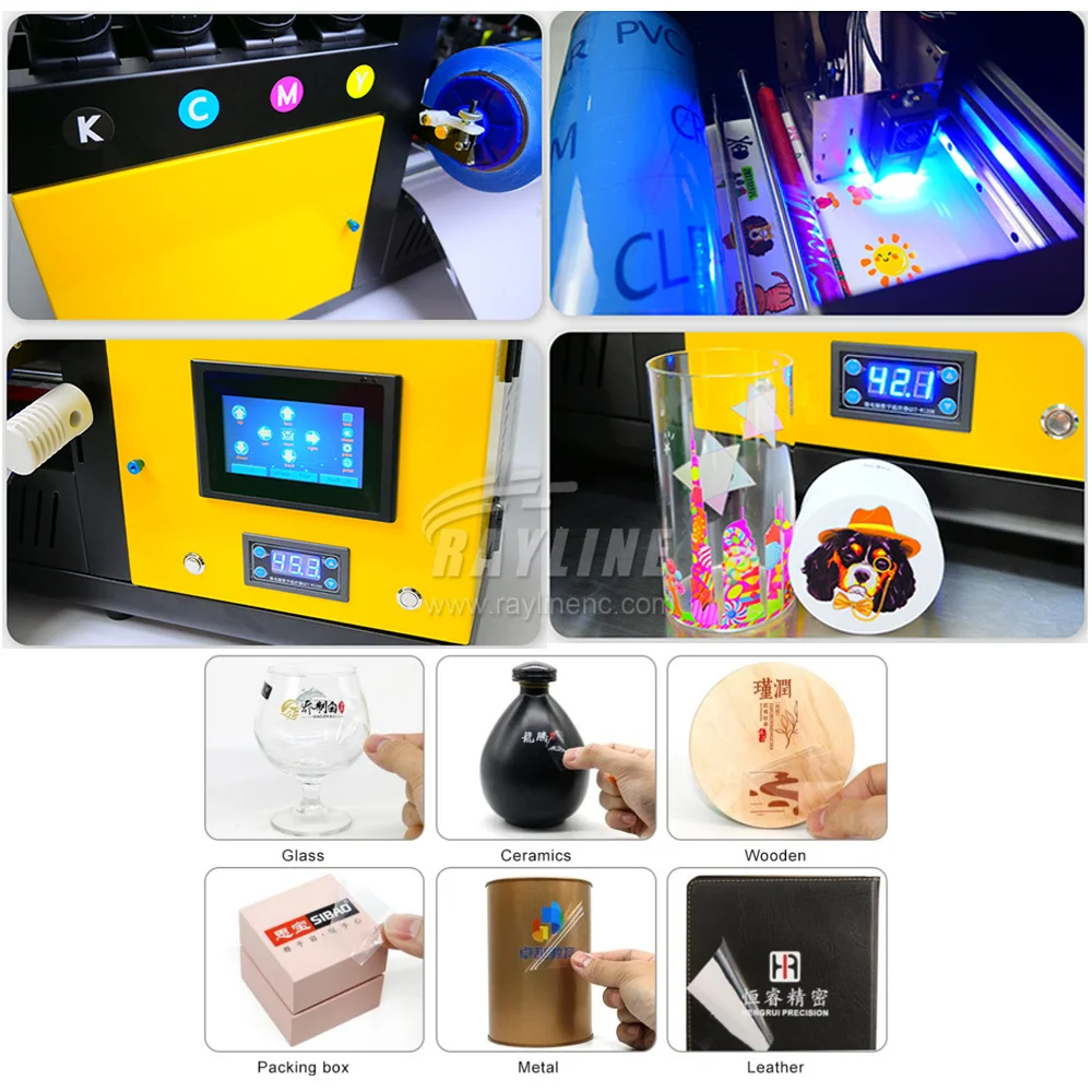 A3 UV 프린터 잉크젯 평판 Led 인쇄 기계 데스크탑 디지털 전화 케이스 컵 평판 UV 프린터
