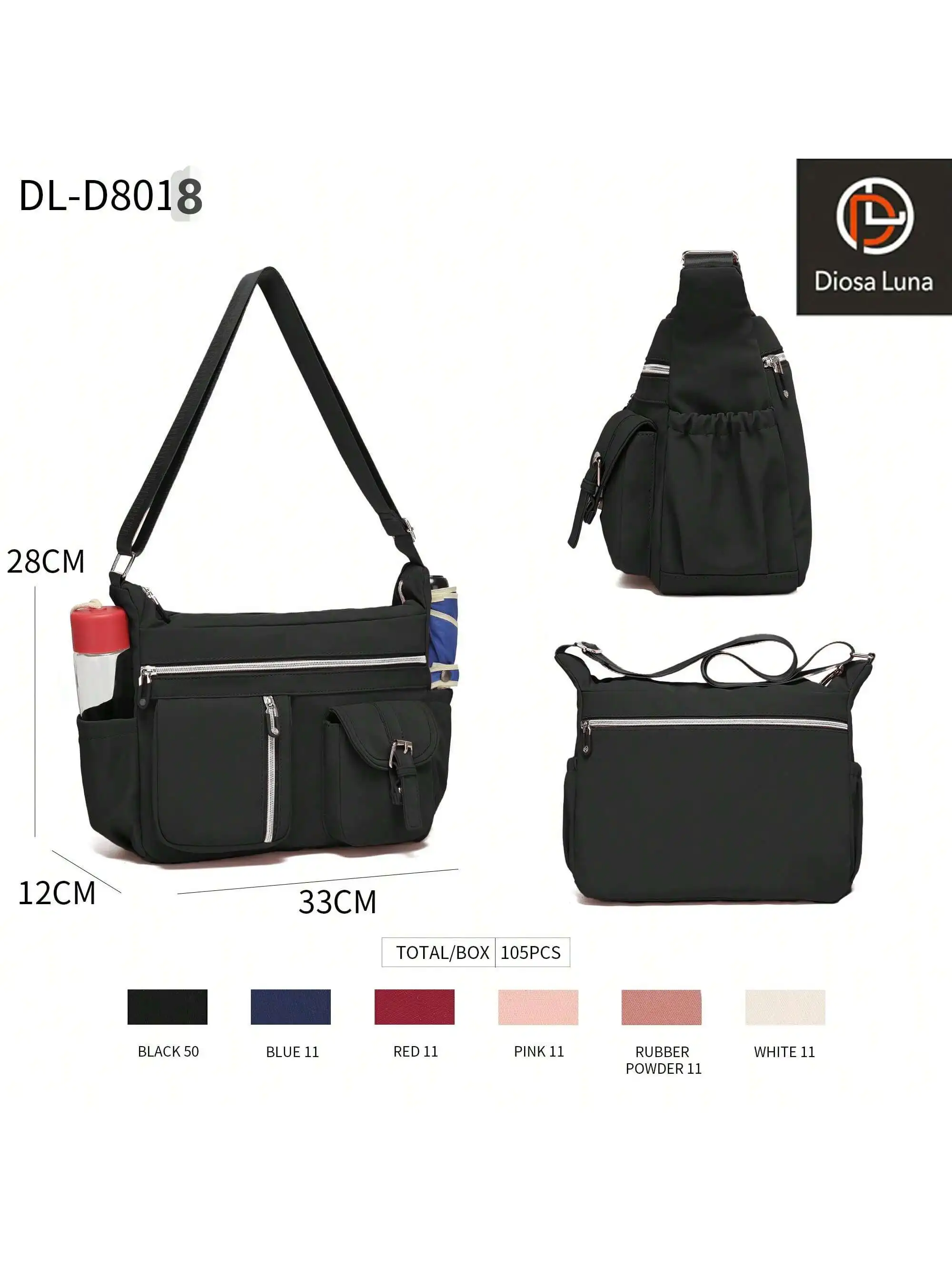 Diosa Luna Women's Crossbody Shoulder Bag | Casual and Fashionable