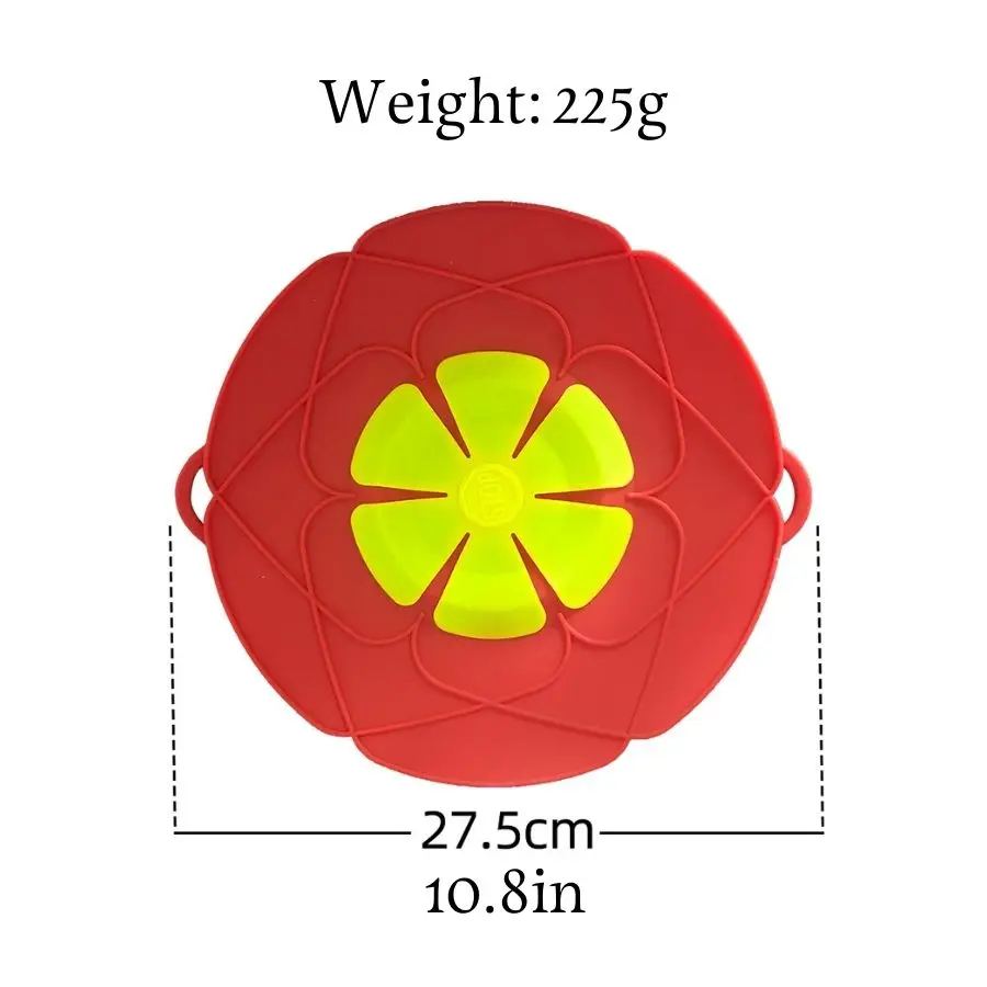Description Picture 4 of itemDetachable Silicone Spill-proof Pot Cover High Temperature Resistance Ban Be Zigzagged Dour-color Optional Home Kitchen Tool