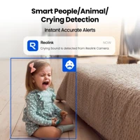 REOLINK 5MP WiFi caméra de sécurité détection personne/animal de compagnie/transchage intérieur bébé moniteur 2 voies Audio PT suivi automatique caméra IP E1-Pro 4