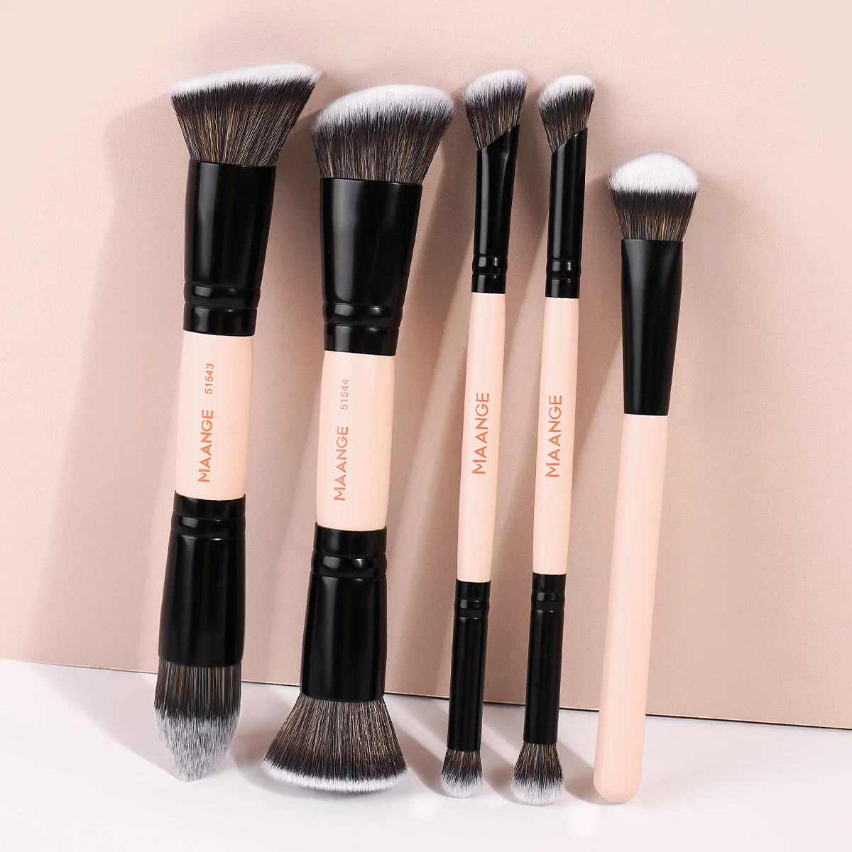 Professional 5-Piece Multi-Purpose Makeup Brush Set for Foundation, Blush, Concealer, and Eyeshadow