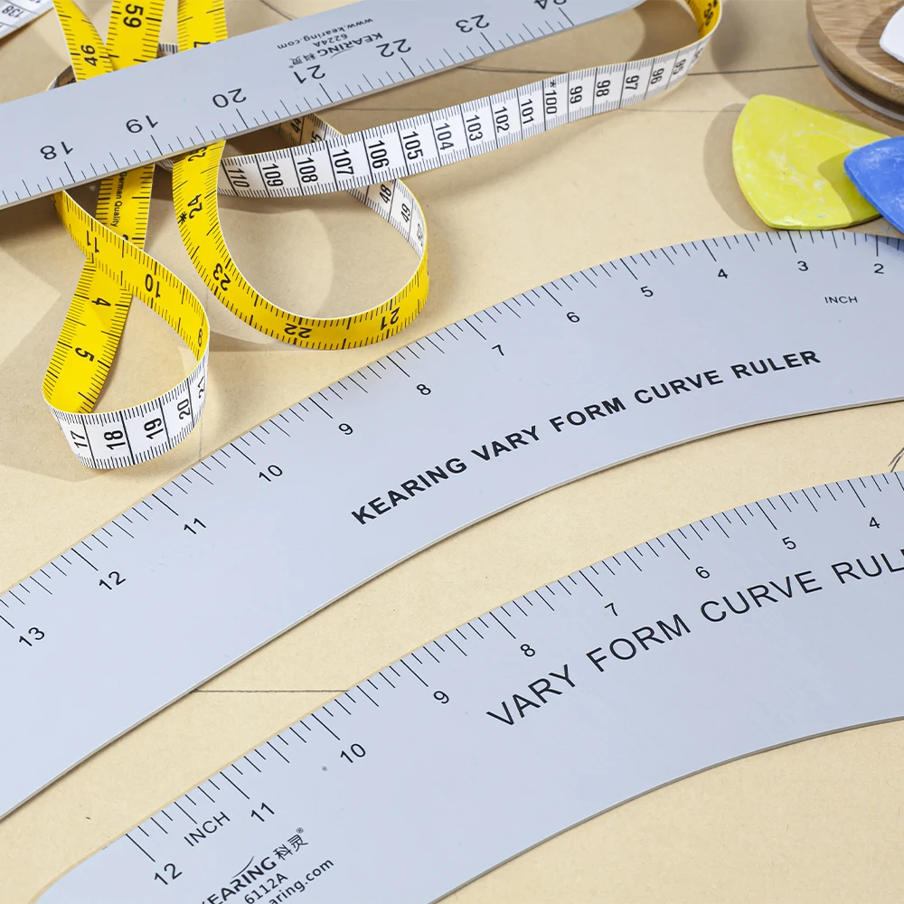 Kearing Pattern Making Ruler Transparent Metric Straight Ruler Cutting  Rulers Sewing Tailor Yardstick Patchwork Accessories - AliExpress