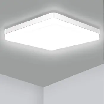 IRALAN  Square LED Ceiling Light Bedroom Light Neutral White Cool White Warm White 48W 36W 24W 18W LED Ceiling Light 1