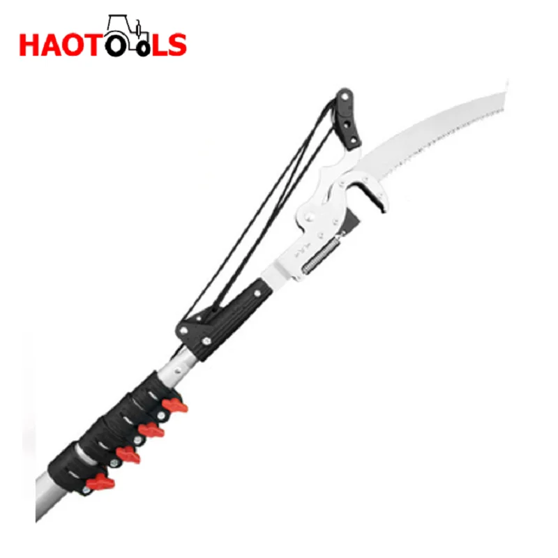 High Branch Pruning Scissor and Saw With Extended Pole / Telescopic Rod Fruit Tree Garden Tools