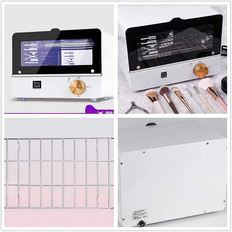 Salon UV Sanitizer Cabinet Professional Spa Ultraviolet Light disinfezione Box 6L asciugamano Cleaner Nails Art Tool Equipment - immagine 6