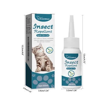 50ML flea and tick drops bottle by Petscando