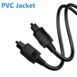Premium Braided Digital Optical Audio Cable - High - Fidelity Sound and Durability - 1.5m (PVC jacket)