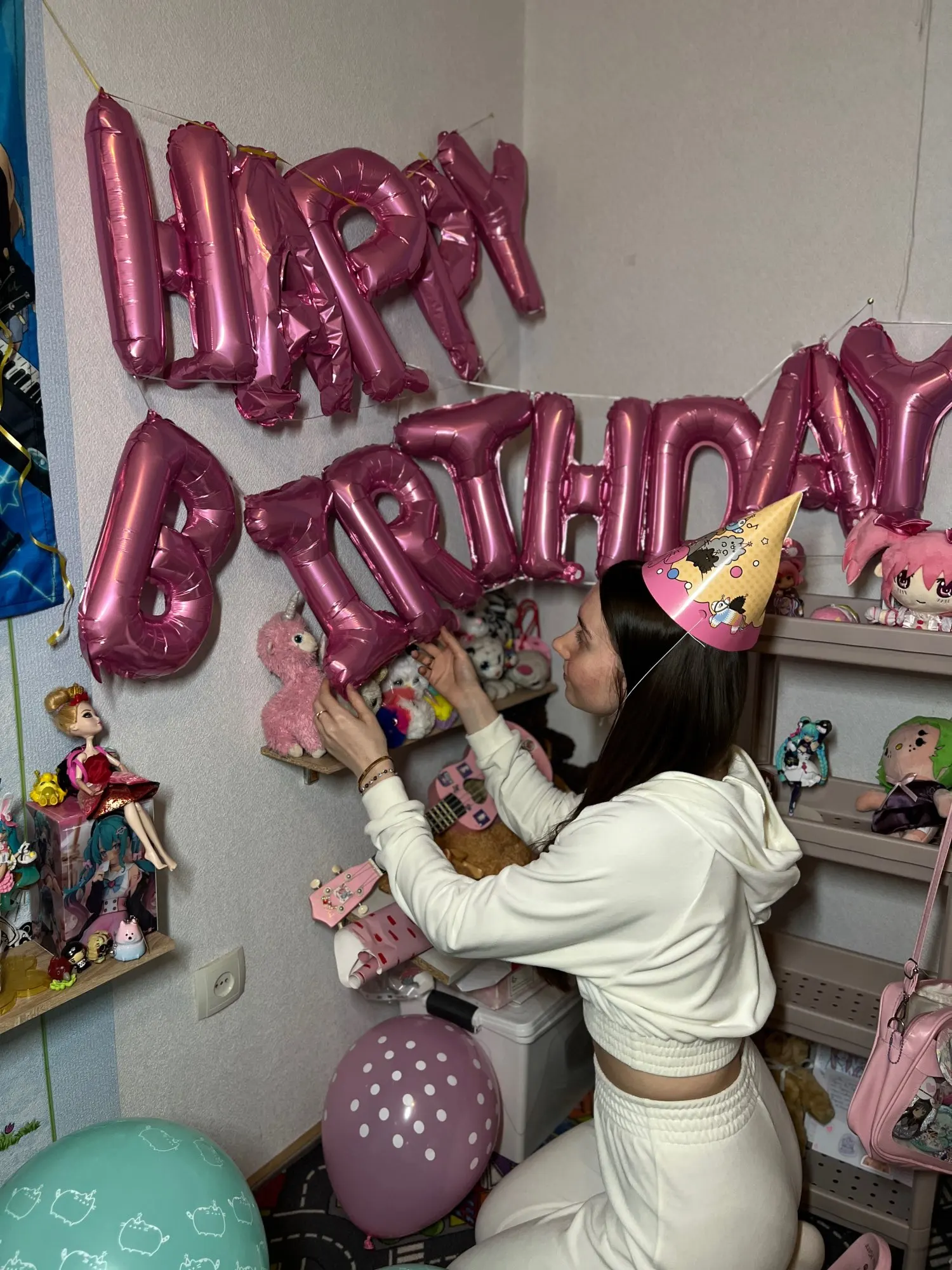 Blue Foil Birthday Balloon Set photo review