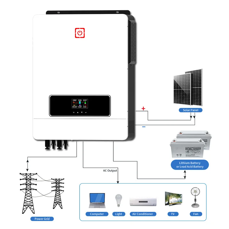 Onduleur solaire hybride basse fréquence d'usine 8kw 10kw avec contrôleur  MPPT en Chine - Panneau solaire, batterie solaire, onduleur solaire - Autex