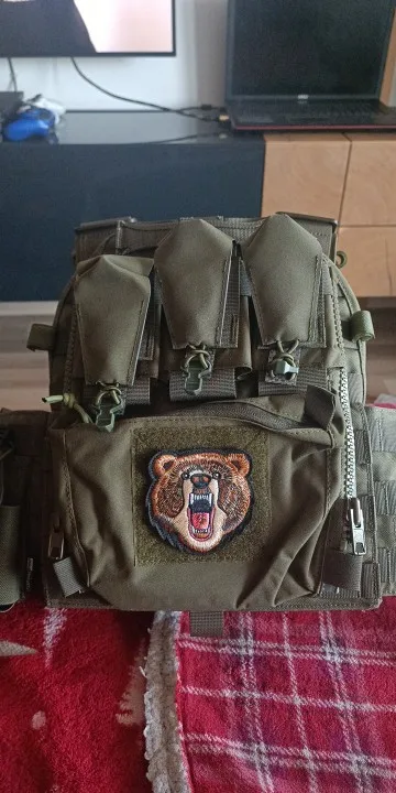 Assault Adapt Banger Back Panel Zip On Rear Pack Tactical Vest FCPC V5 Plate Carrier Accessories Bag GP Pouch Multitools Pocket