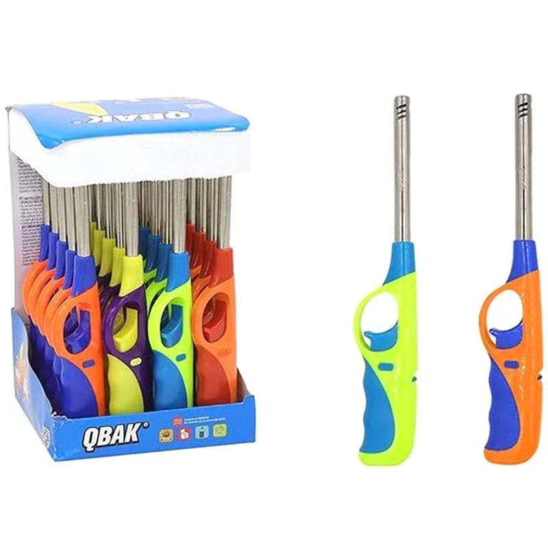Qbak Lighter Lighter Rechargeable Butane Gas Lighter Windproof Gas Gun