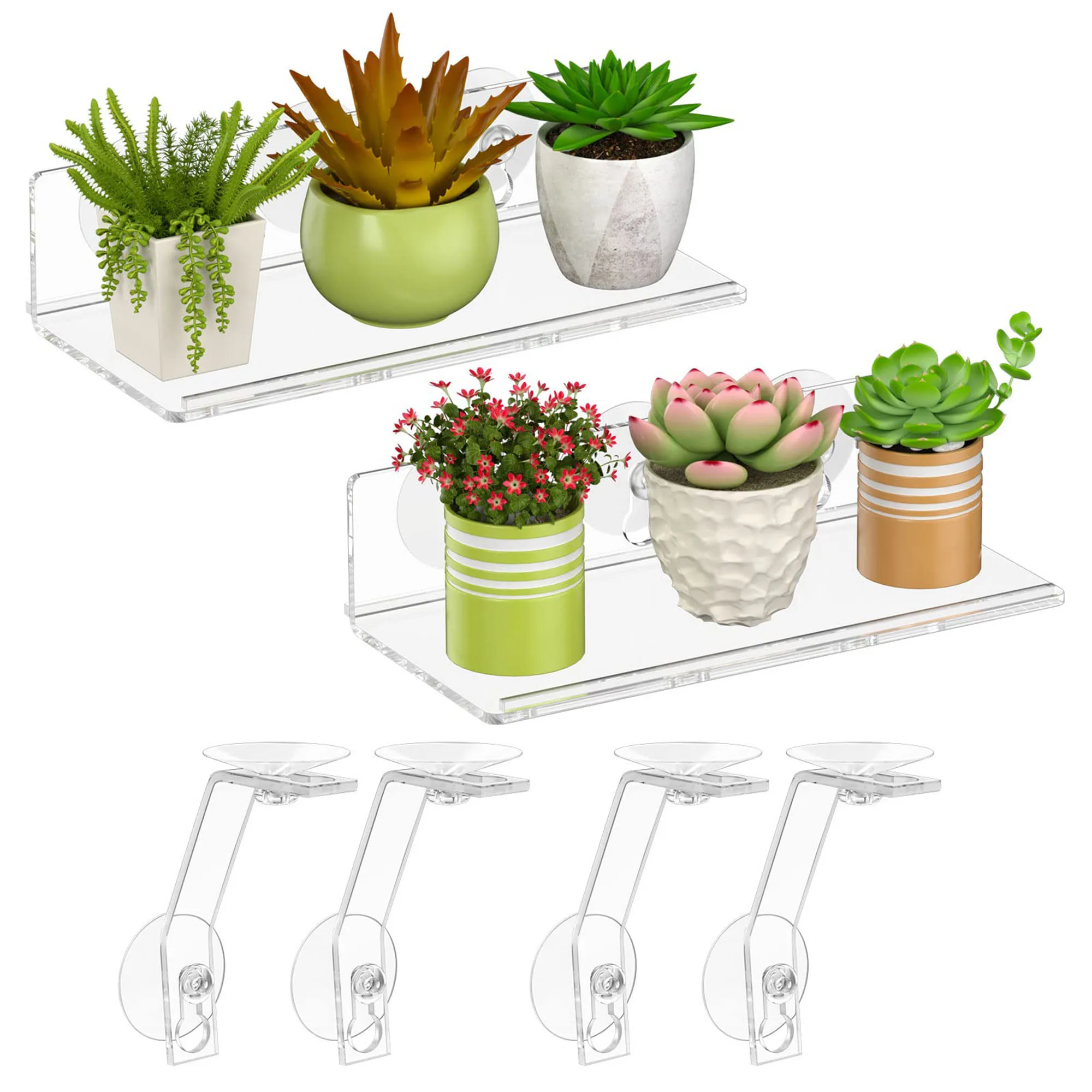 Super Strong Suction Cup Window Shelf 