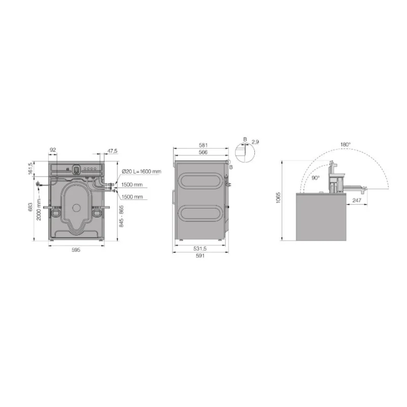 Рисунок 3 - Стиральная машина Asko WMC6743PB