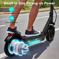 Trottinette électrique AOVOPRO S10/ESMAX 1000W avec double suspension, 35 km/h, pneus anti-éclatement de 10 pouces, trottinette électrique pliable 6
