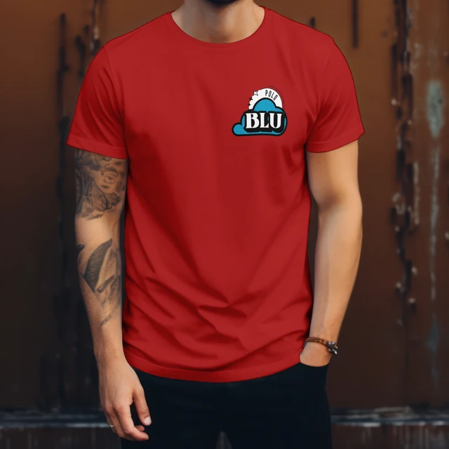 Camiseta Masculina Polo Blu Nuvem Estampada Moderna em Algodão do P ao G1