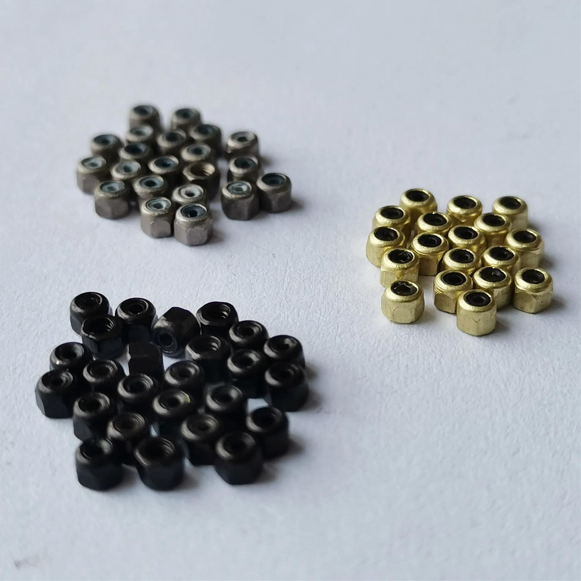 Finger Skateboard Toys Fingerboard Set Finger Bike Toys Self Lock Anti-loose Fingerboard Locknuts Nylon Inside Gold Silver Black