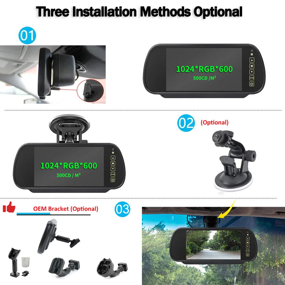 AHD 720P 리버스 카메라 키트, 화이트 트윈 렌즈 리버스 카메라, 피아트 두카토, 스프린터, 비아노, 폭스바겐 T5 크래프터, 기타 밴