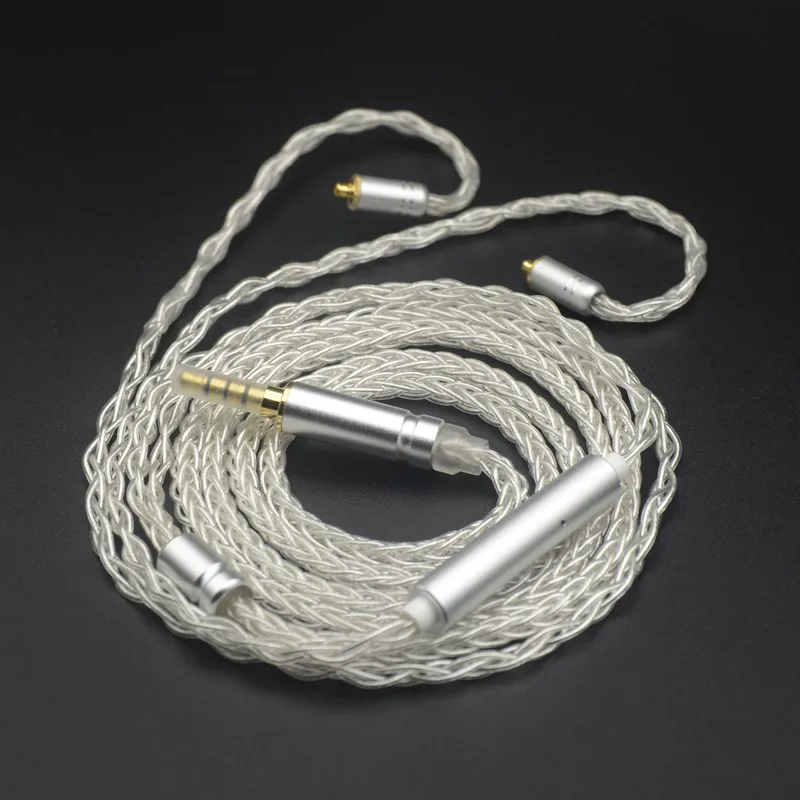 MMCX Earphone Cable 3.5mm Plug Headphone Upgrade Cable With Microphone For Shure 215 535 846 ue900 n3ap
