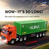 New Huina Toys 1:18 Scale Nine-channel Alloy Remote Control Cargo Cars Kids Toys RC Car Semi Truck Children Gifts With Color Box 1