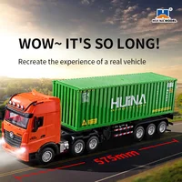 New Huina Toys 1:18 Scale Nine-channel Alloy Remote Control Cargo Cars Kids Toys RC Car Semi Truck Children Gifts With Color Box 1