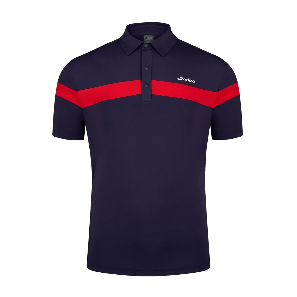 

Mipa Top for Men High Quality Decorative Pattern in Middle of Back for Sport Slim Fit Spring Autumn Men's Golf Polo Shirt