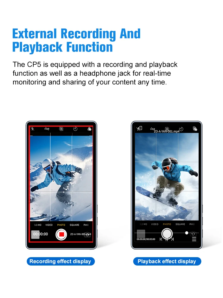 未使用品　Shimbol CP5 5インチセルフィーモニター1080P Shimbol CP5 Phone Vlog Selfie Monitor Screen, 5 polegadas 1080P