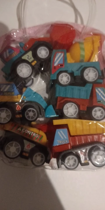 Juego de coches de ingeniería para niños, juguetes de dibujos y cumpleaños, 6 piezas photo review