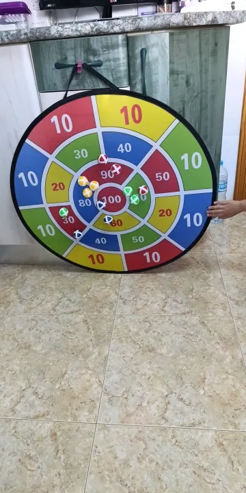 Grande Cible à Balles Scratch 74 cm – Jeu Éducatif Arithmétique Famille photo review